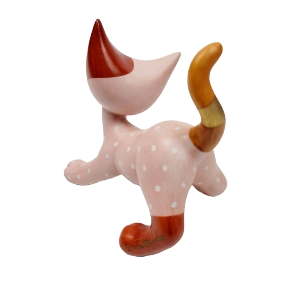 Pink Cat Figurine Lara by Goebel Rosina Wachtmeister - Picture 5 of 11